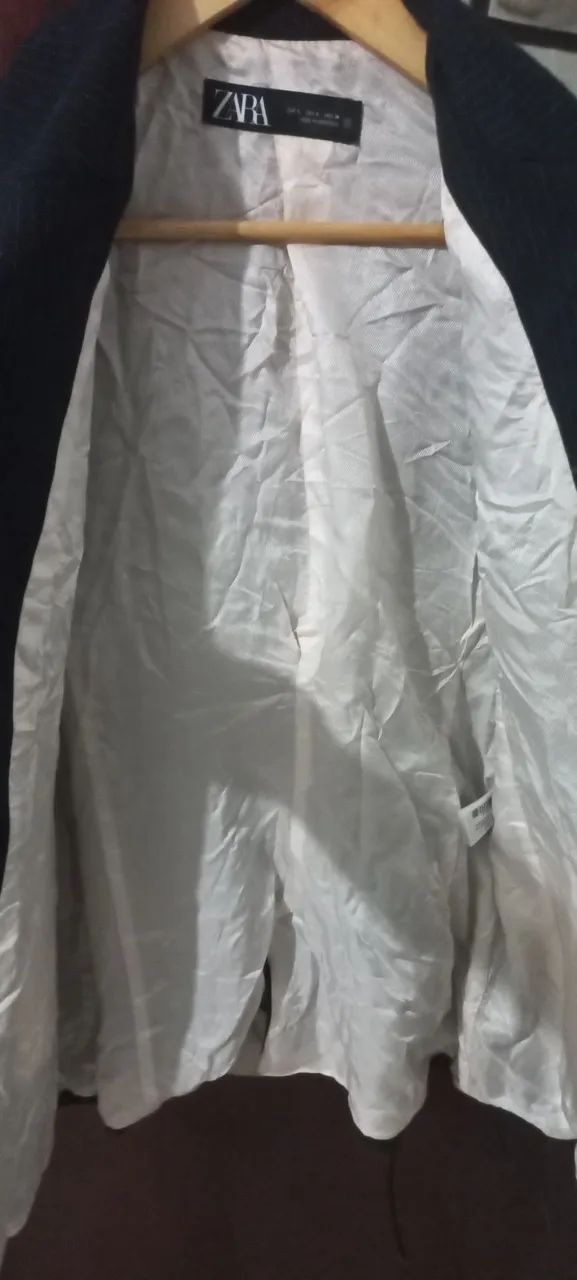 Blazer risco de giz tamanho P Zara - Foto 4