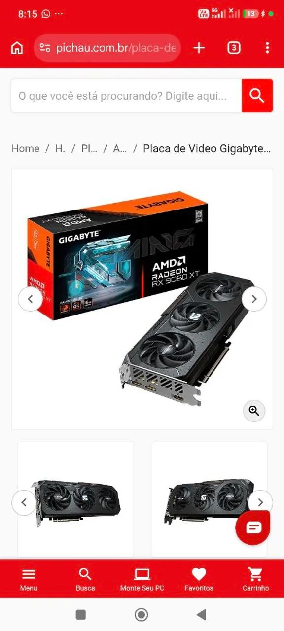 VENDO PLACA DE VÍDEO RX 9060 XT 16 GB  - Foto 2