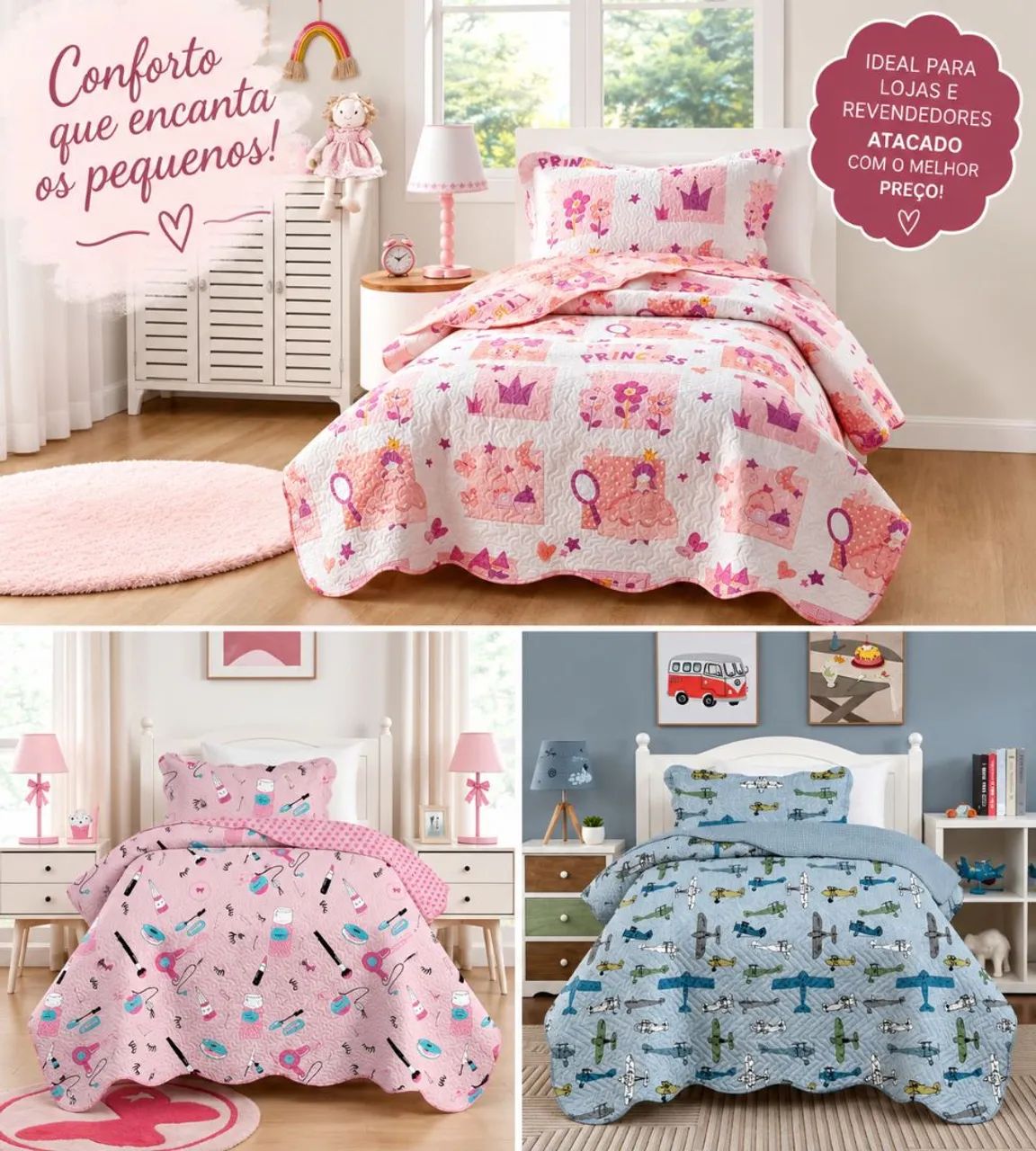 Cobre leito infantil 
