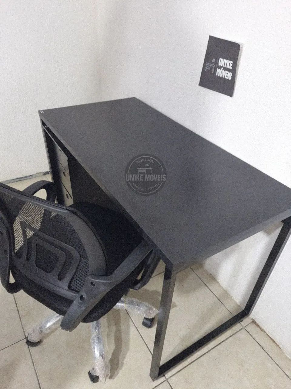 Kit mesa industrial + gaveteiro + cadeira  - Foto 3