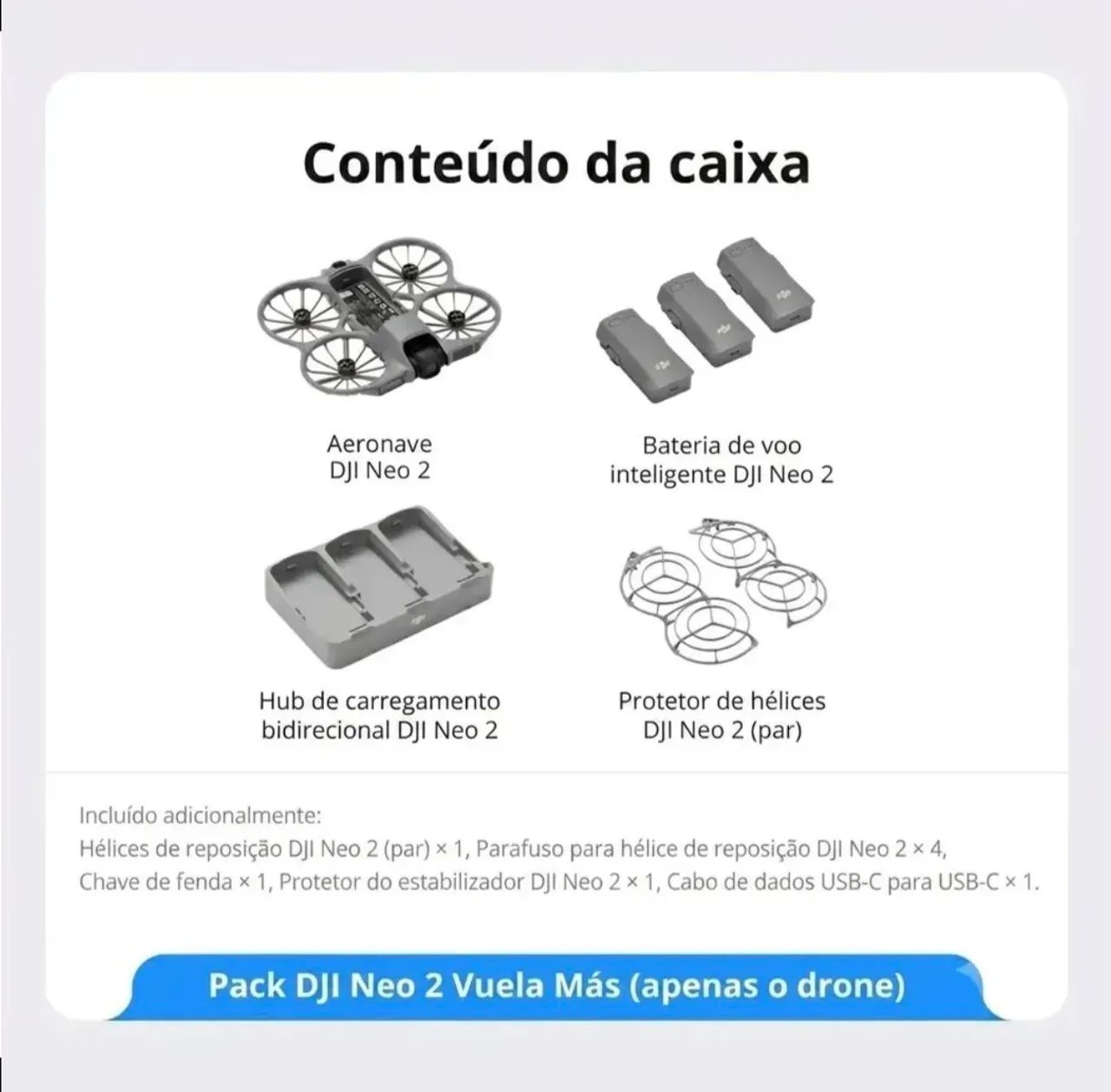 Drone Dji neo 2 com 3 baterias  - Foto 2
