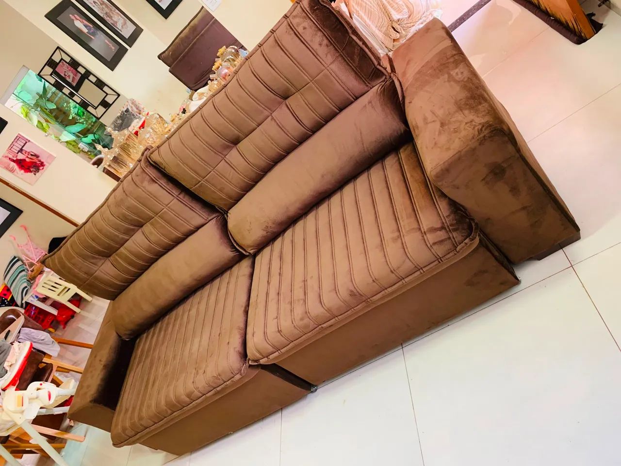 SOFA RETRÁTIL E RECLINÁVEL GRANDE  - Foto 4