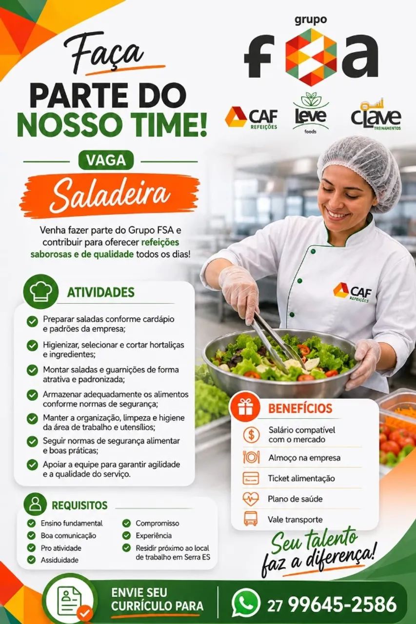 VAGA DE SALADEIRA
