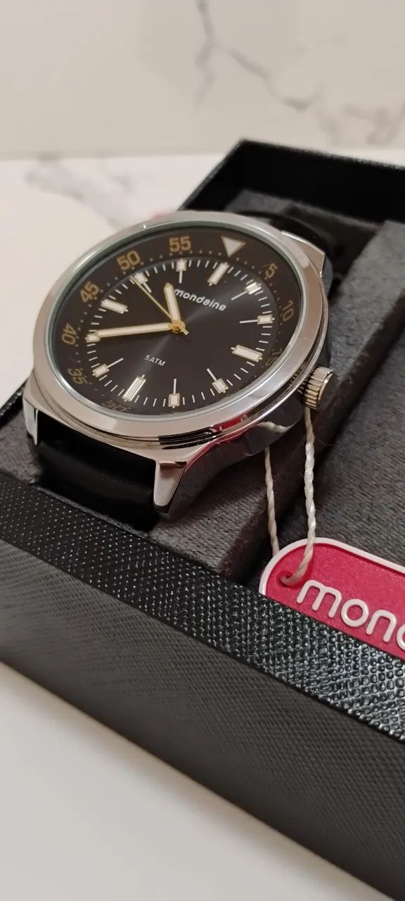 Relógio Mondaine Pulseira de Couro 3 ATM - Foto 4
