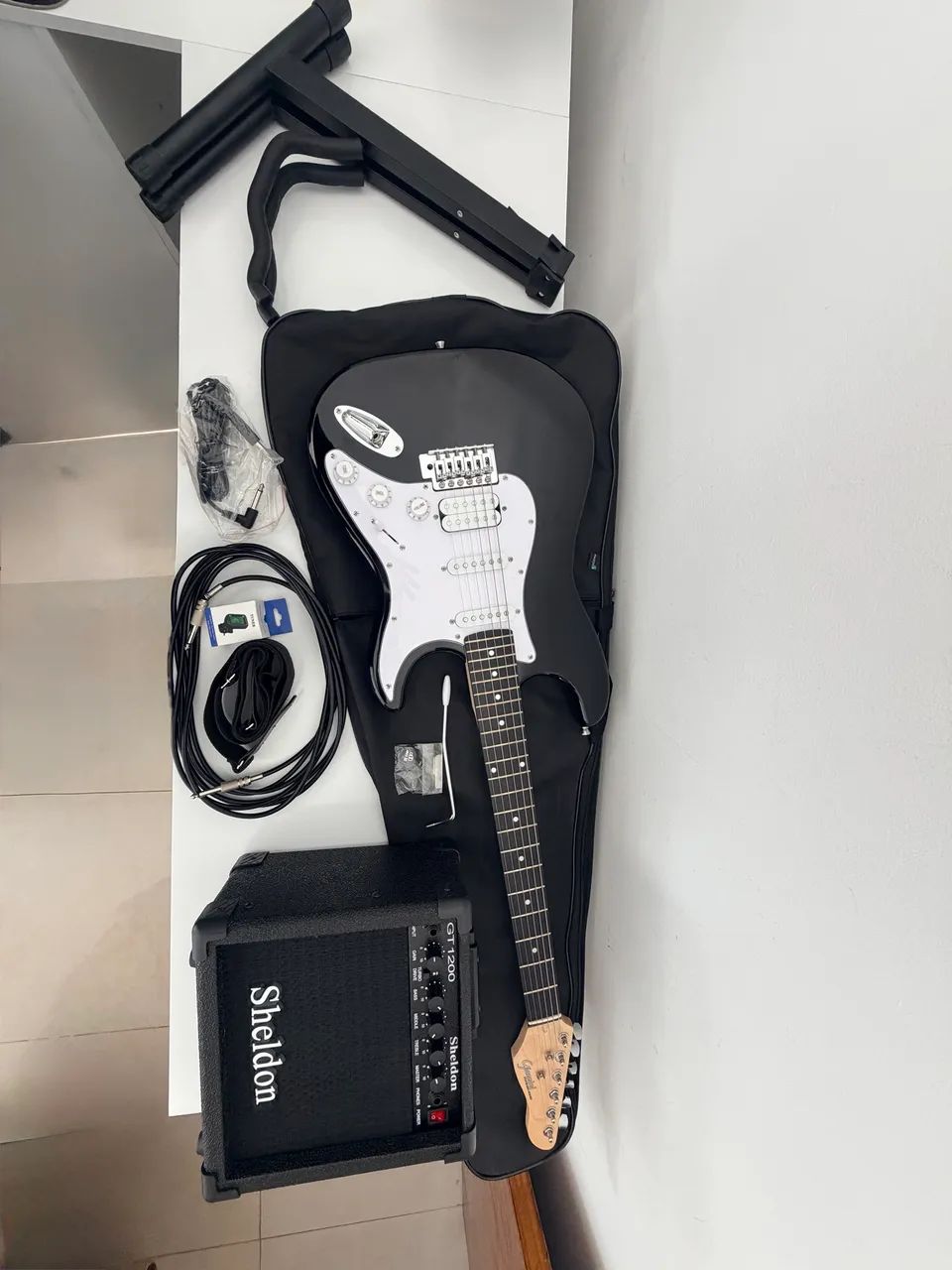 Guitarra Gianini e acessórios  - Foto 2