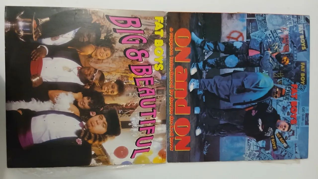 2 lps fat boys "big and beautiful " e "on and on" usados. 