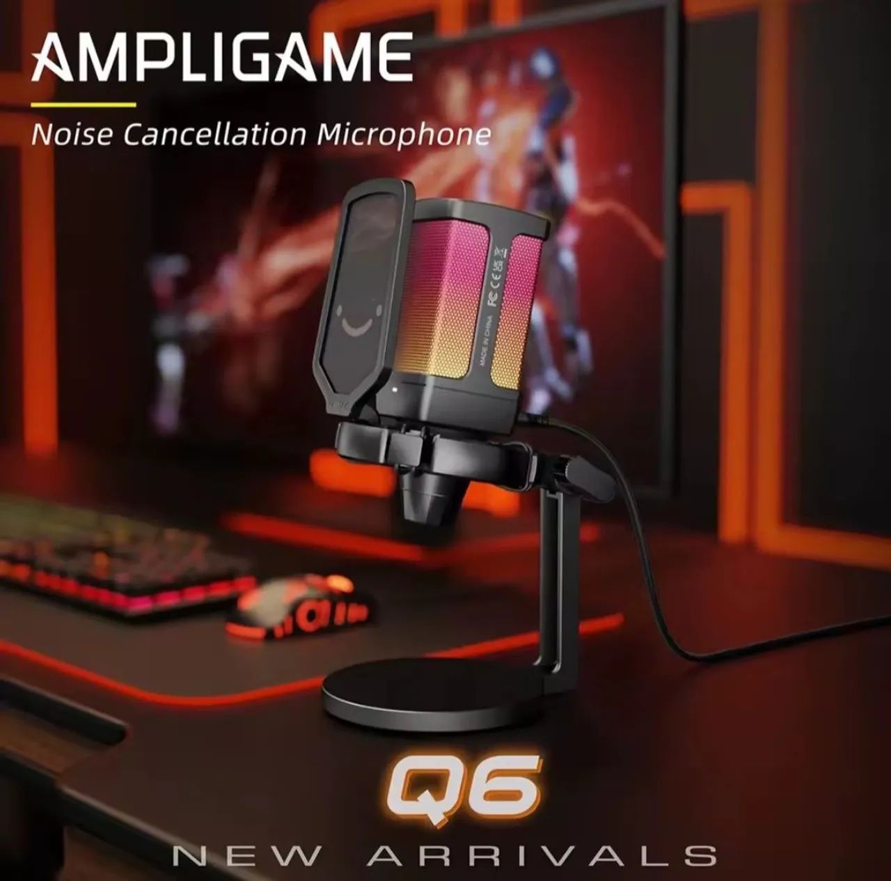 Microfone Fifine Ampligame Q6 lacrado - Foto 2