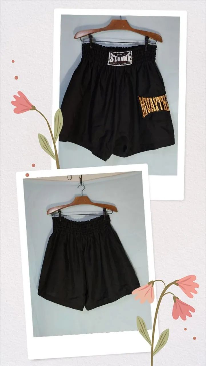 Short Muaytha preto tamanho GG  - Foto 2