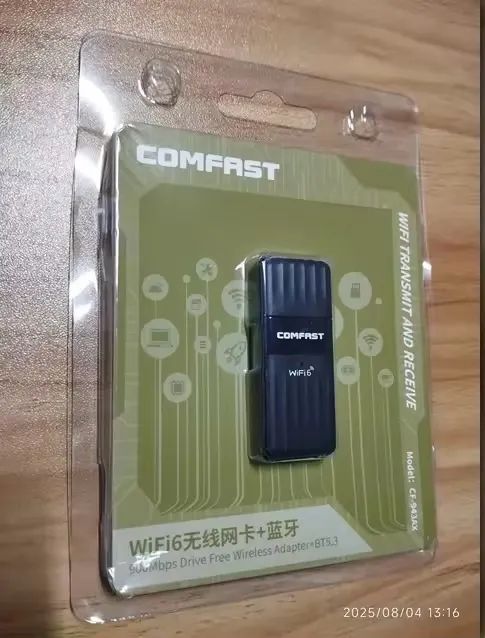 Adaptador USB Wi-Fi 6 + Bluetooth 5.3 COMFAST CF-943AX | Até 900 Mbps