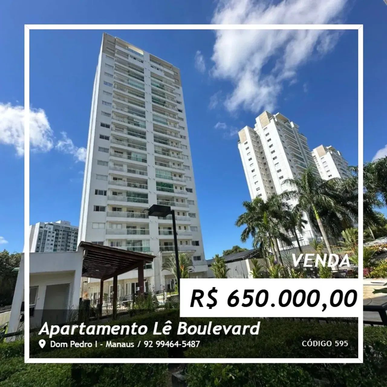 Apto Lê Boulevard 71m² 2 qts