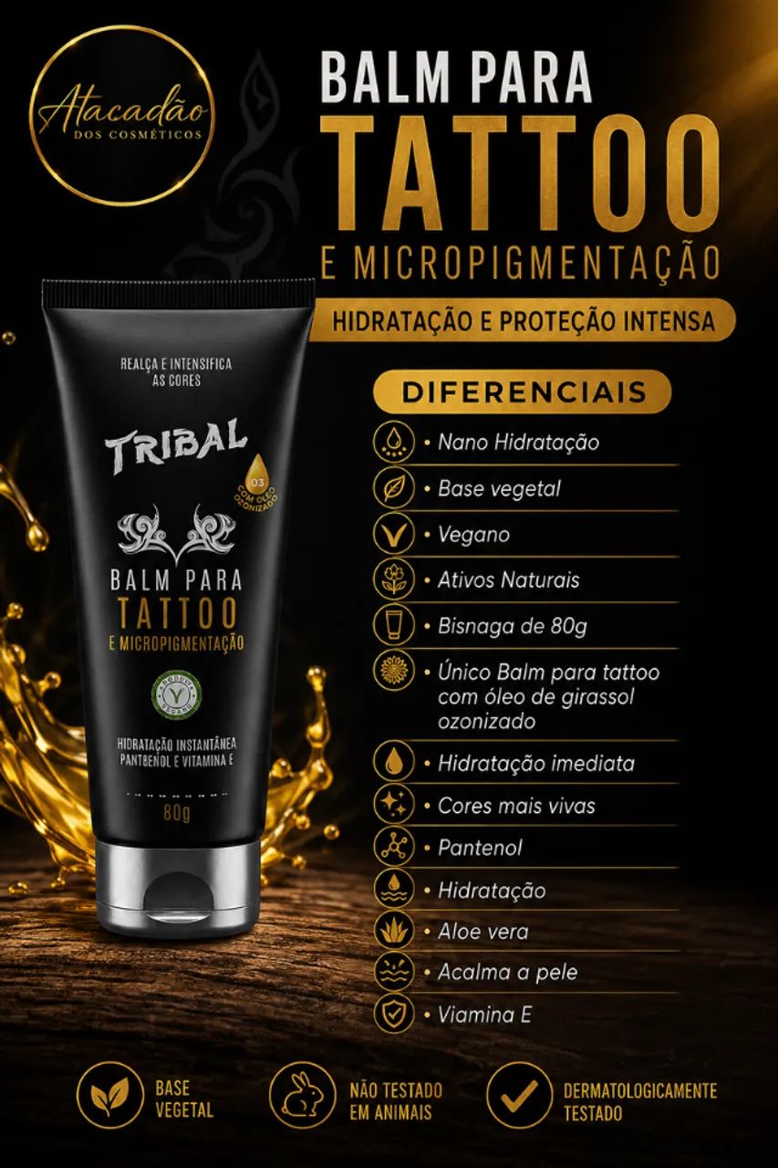 Balm Hidratante para Tattoo e Micropigmentação 80g - Foto 2