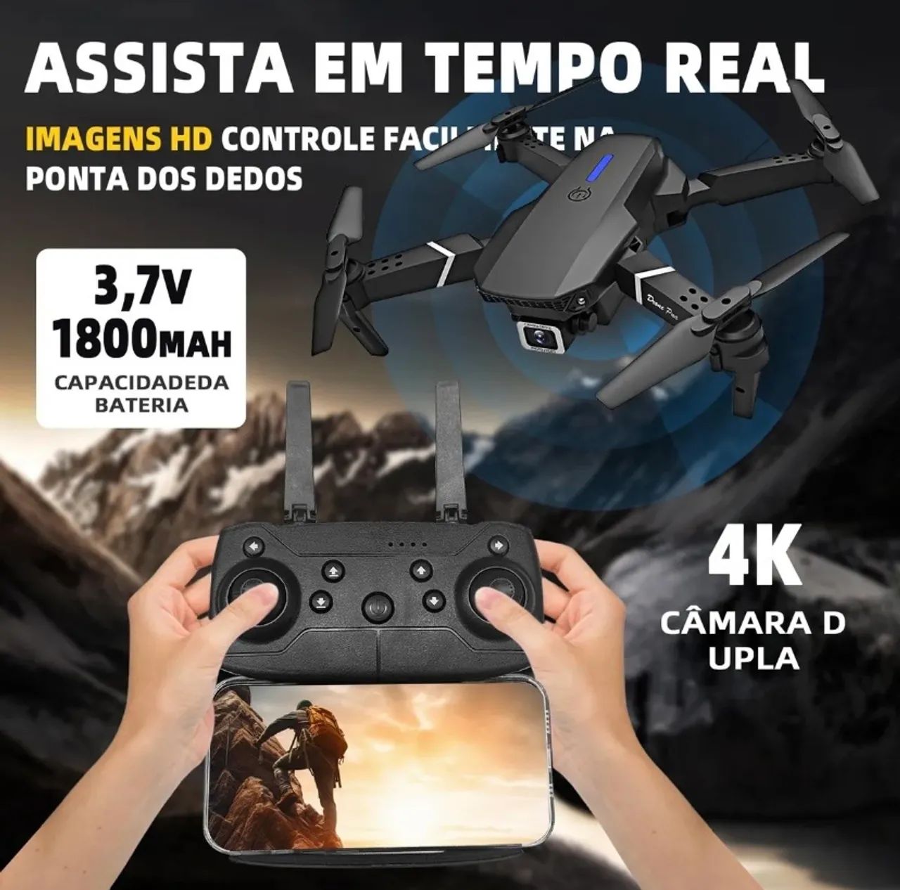 Mini drone E88 PRÓ  - Foto 3