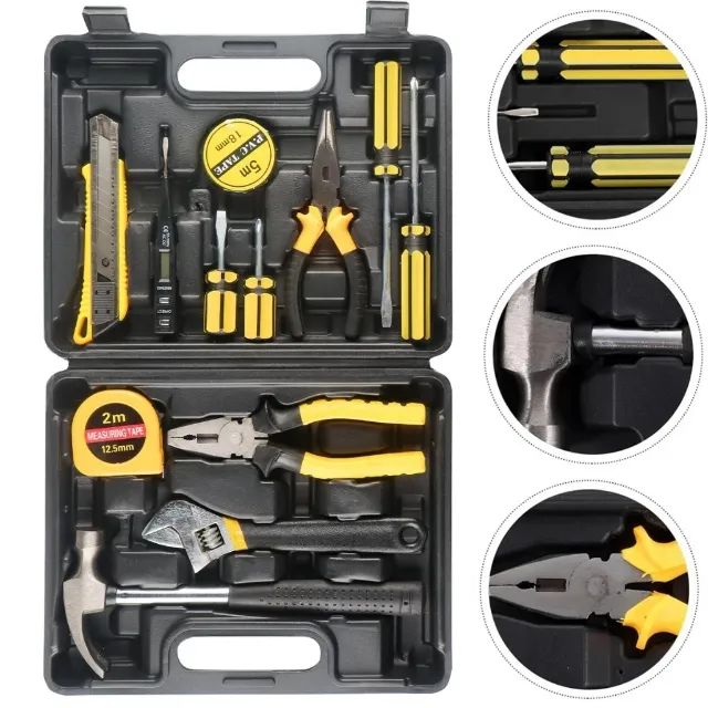 Kit 13 Ferramentas Manuais Maleta Completo Peças Caixa Multifuncional 