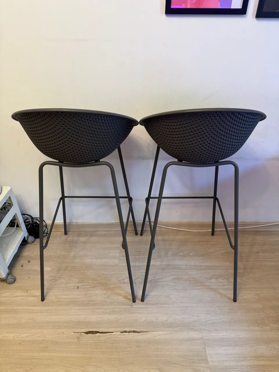 Conjunto de banquetas alta cinza  - Foto 2