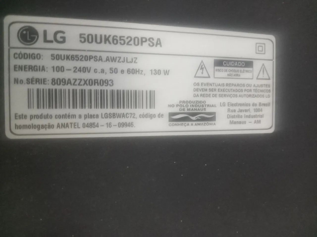 Tv lg 50 polegadas 4k - Foto 2