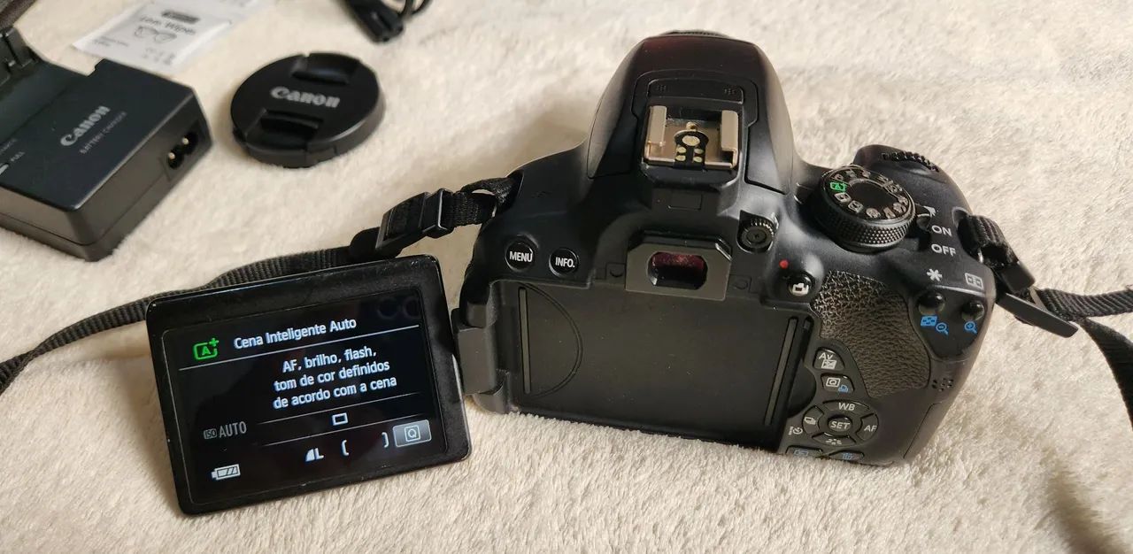 Canon T5i com lente 18-55mm + Cartão 128Gb + Mochila fotográfica - Foto 5