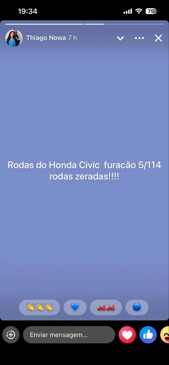 Vendo Rodas Honda Aro 16 