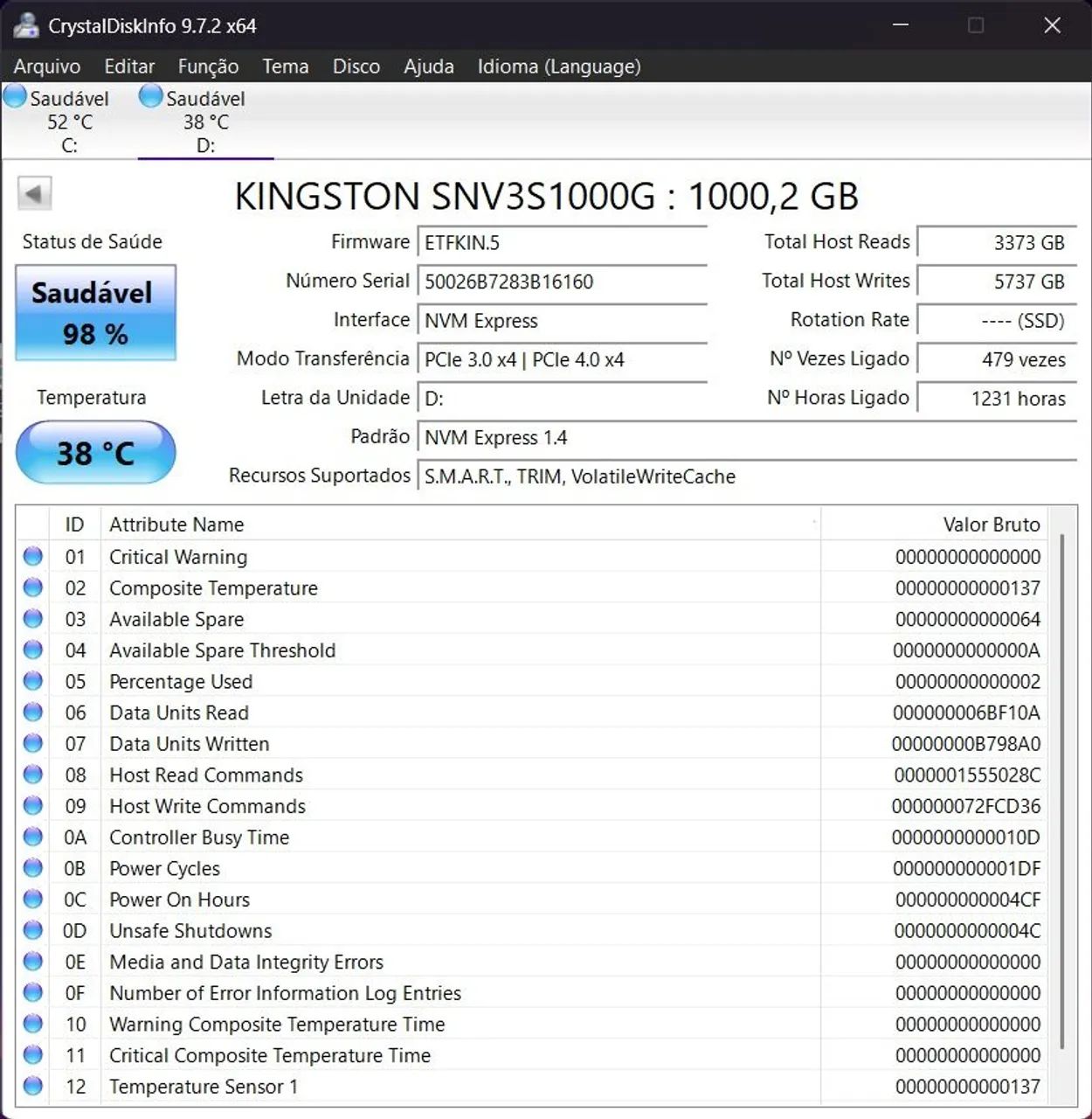 SSD Nvme Kingston 1TB  - Foto 2