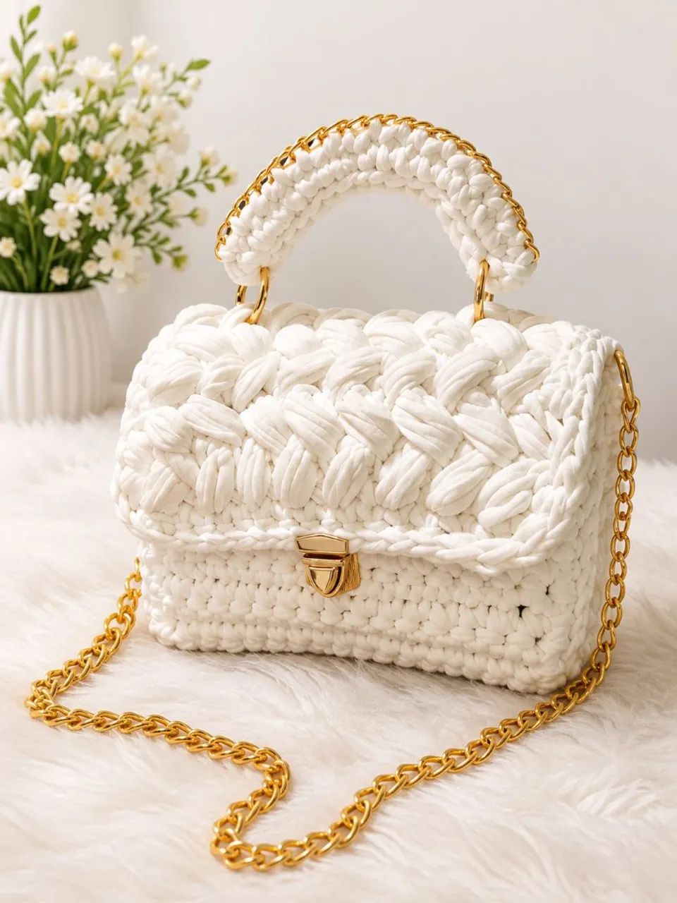Bolsa em fio de malha  - Foto 2
