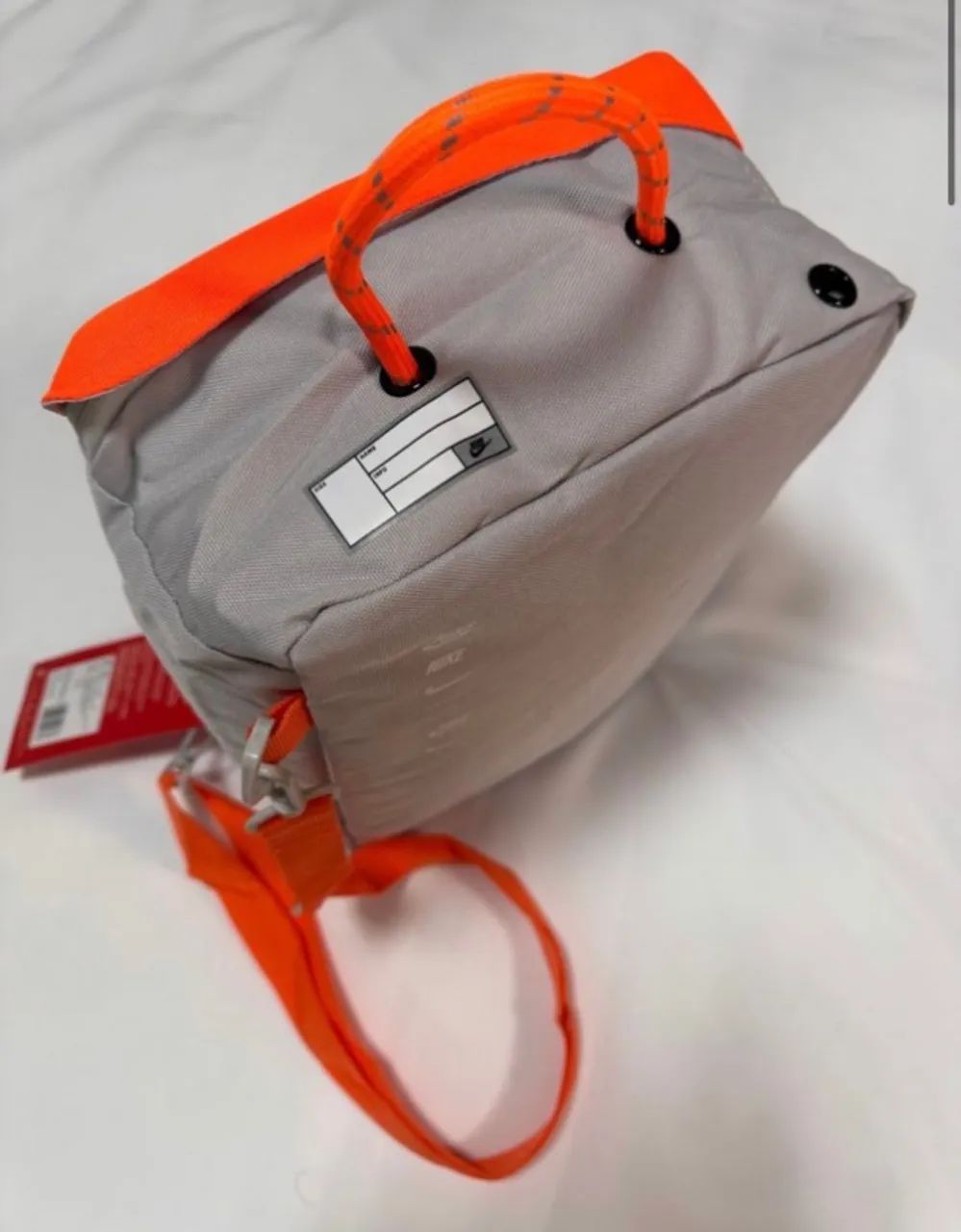 BOLSA NIKE LARANJA CINZA SHOESBAG - Foto 2