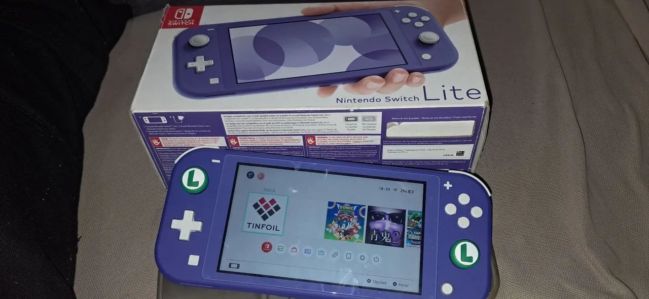 Nintendo switch lite desbloqueado 128gb - Consoles de Vídeo Game