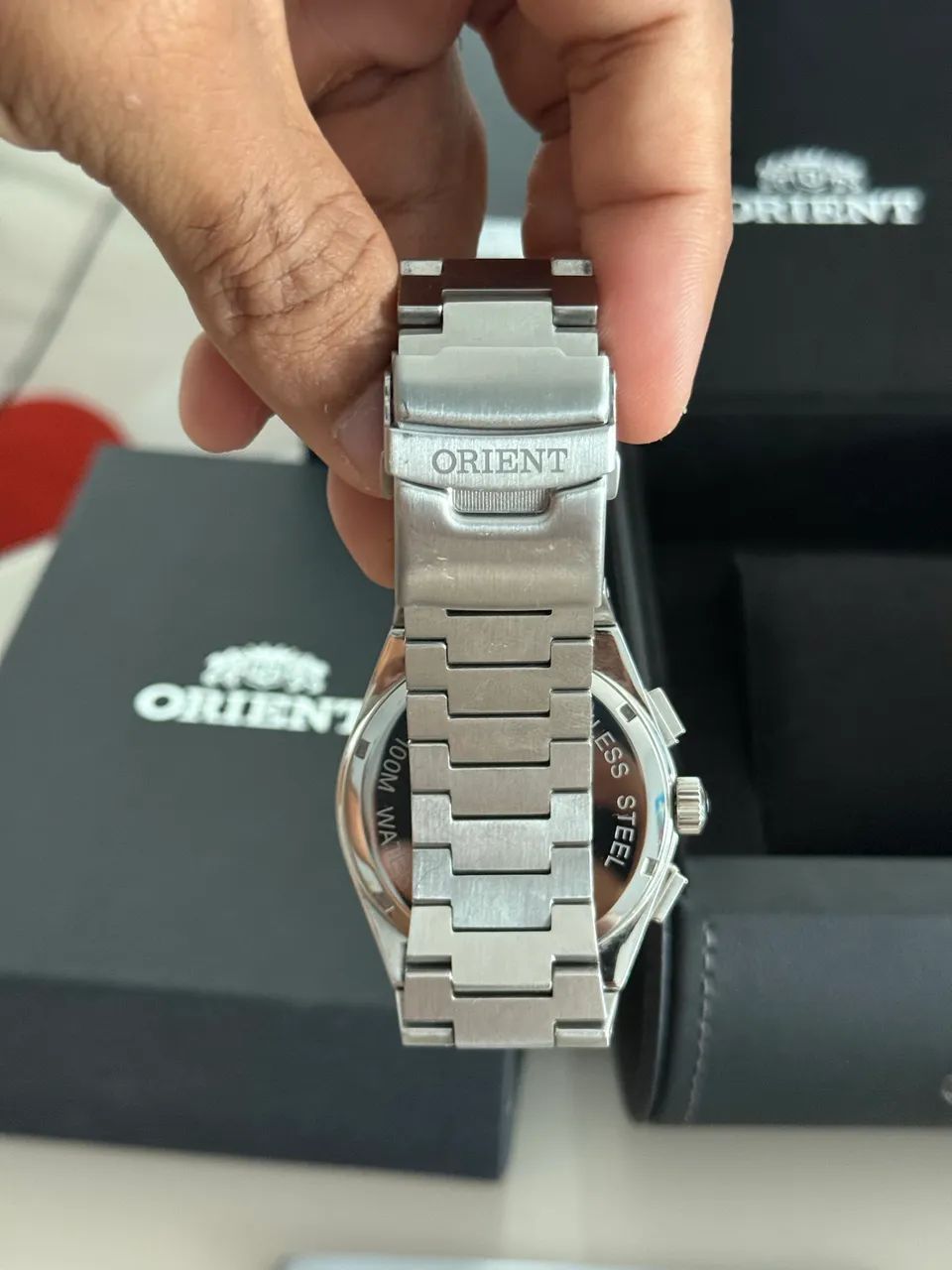 Relógio Orient Solartech estilo PRX panda Cronógrafo - Acessórios