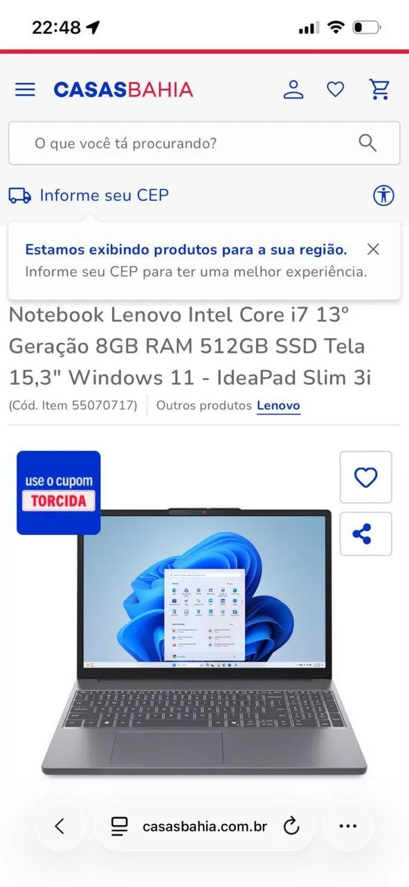 Notebook Lenovo i7 pra sair - Foto 5