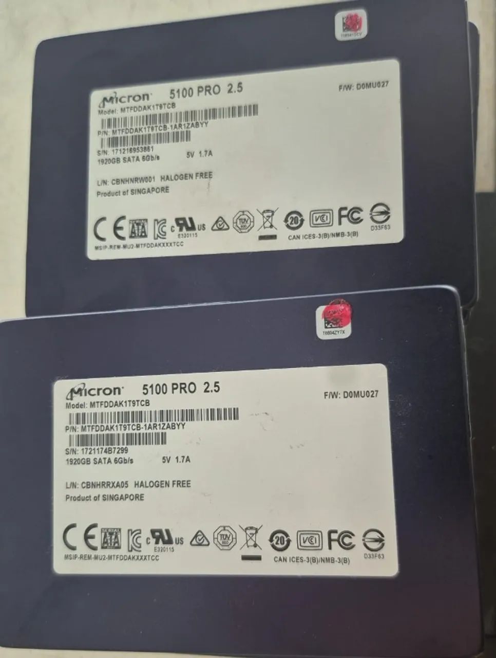 Ssd micron 5100pro 2.5 1920gb