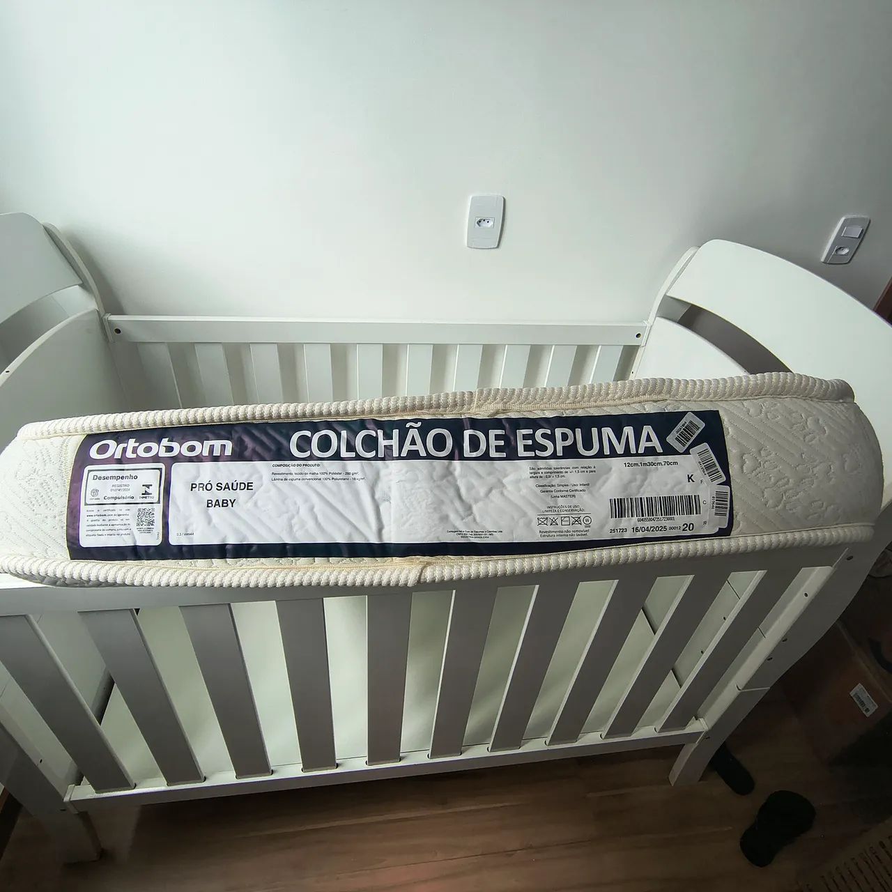 Berço Americano com Colchão Ortobom  - Foto 4