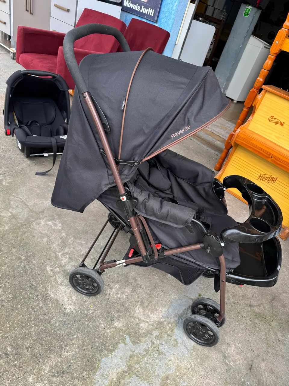 Carrinho de Bebê + Bebê Conforto 