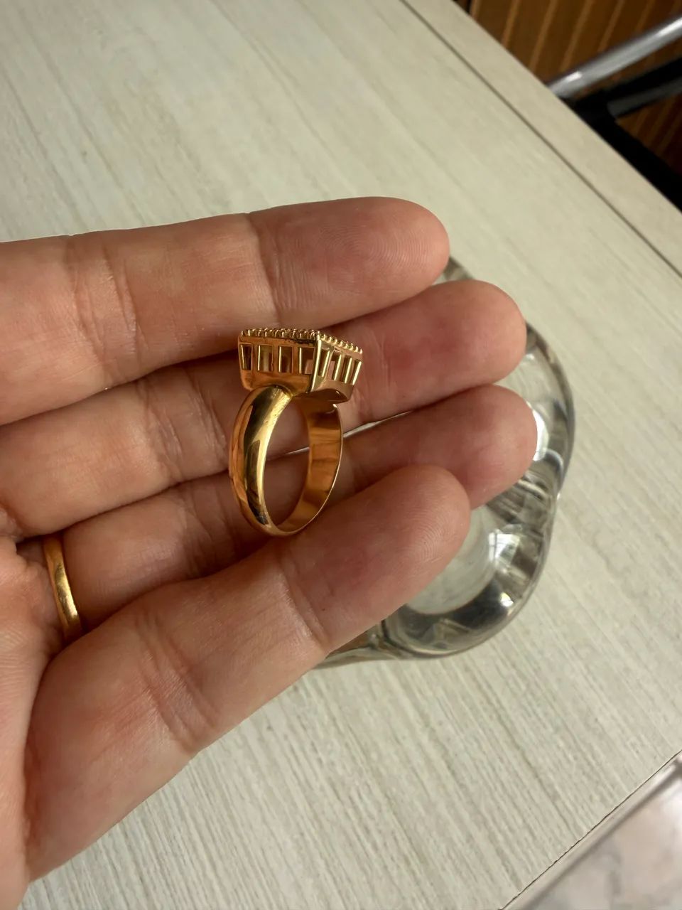 Anel de ouro com brilhantes  - Foto 3