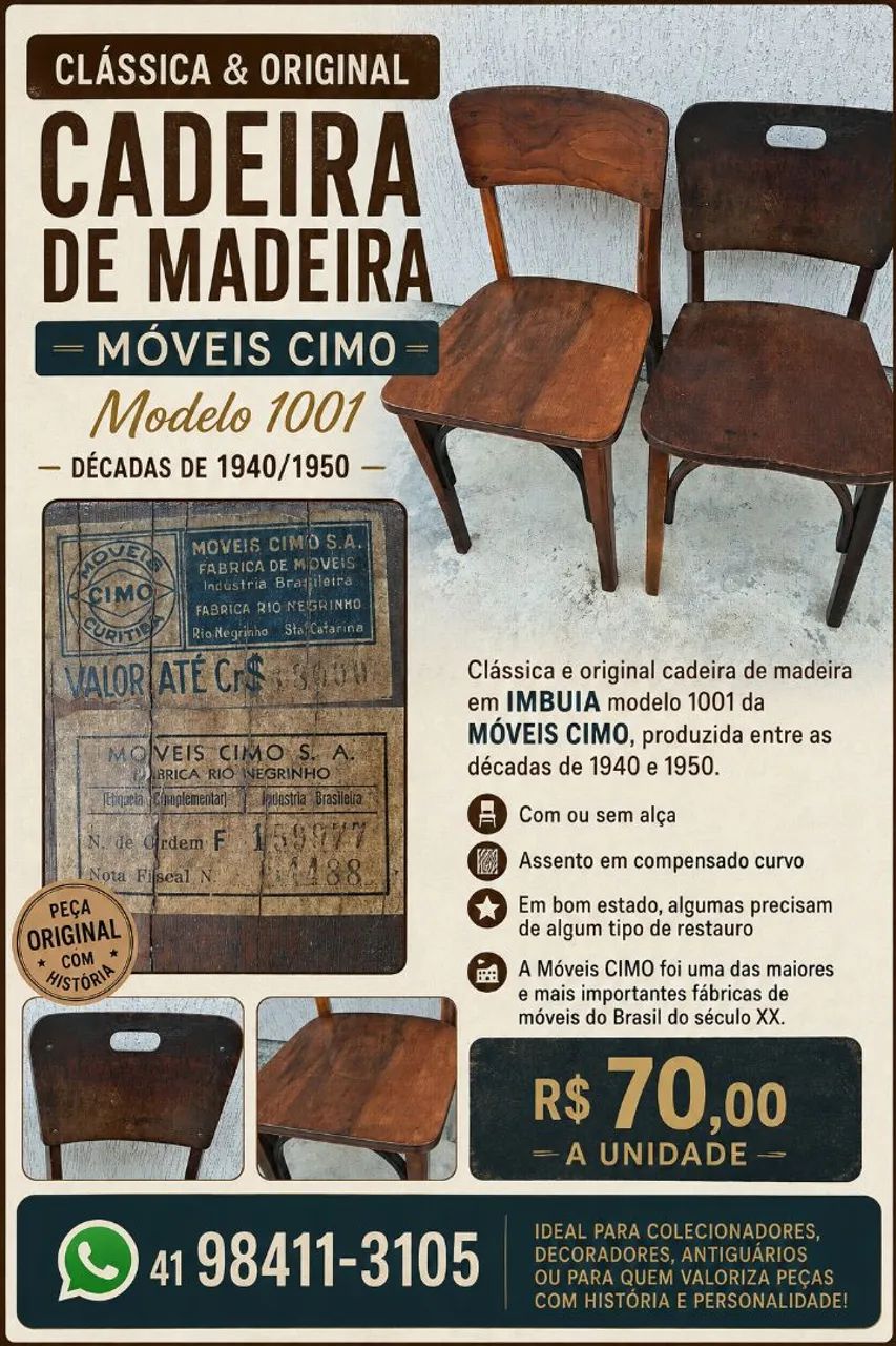 Cadeira Vintage - Foto 4