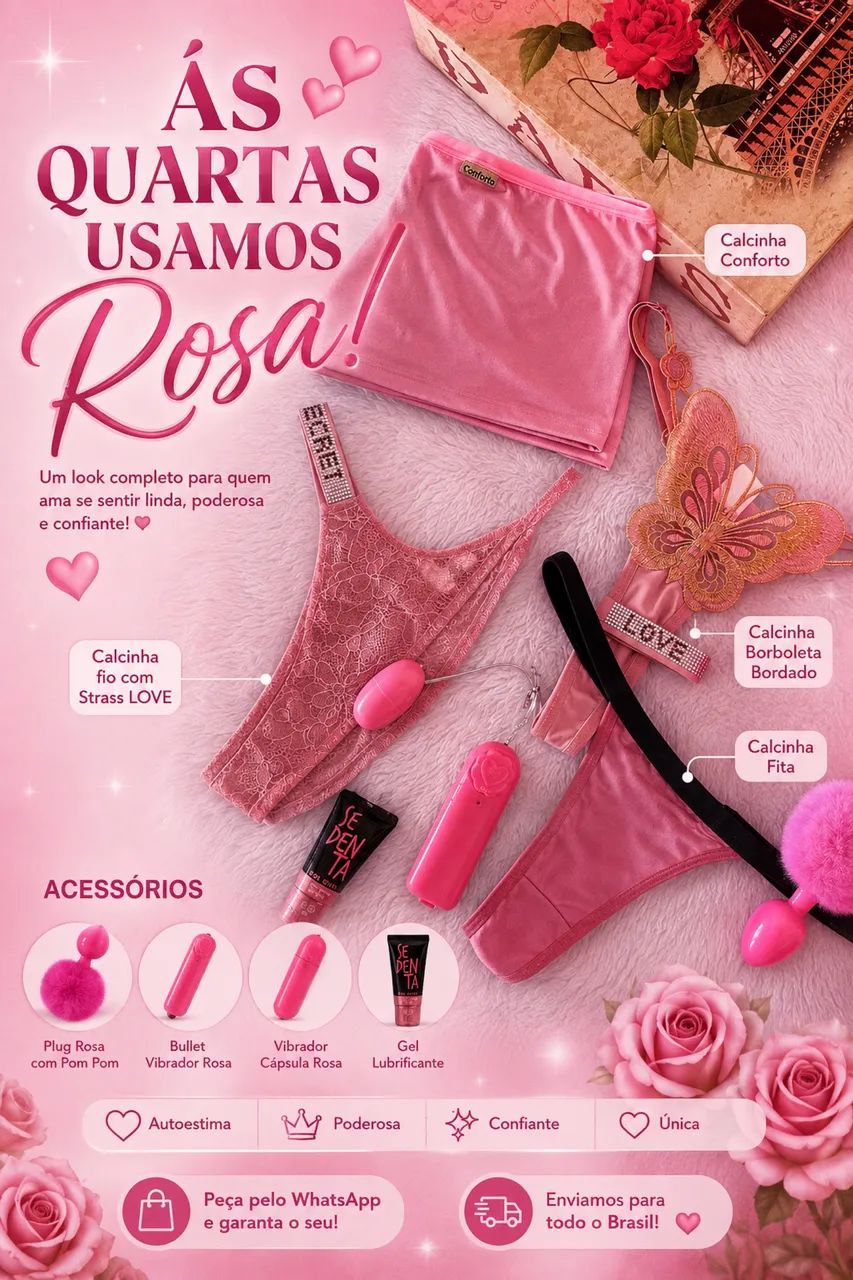 Às quartas usamos rosa.