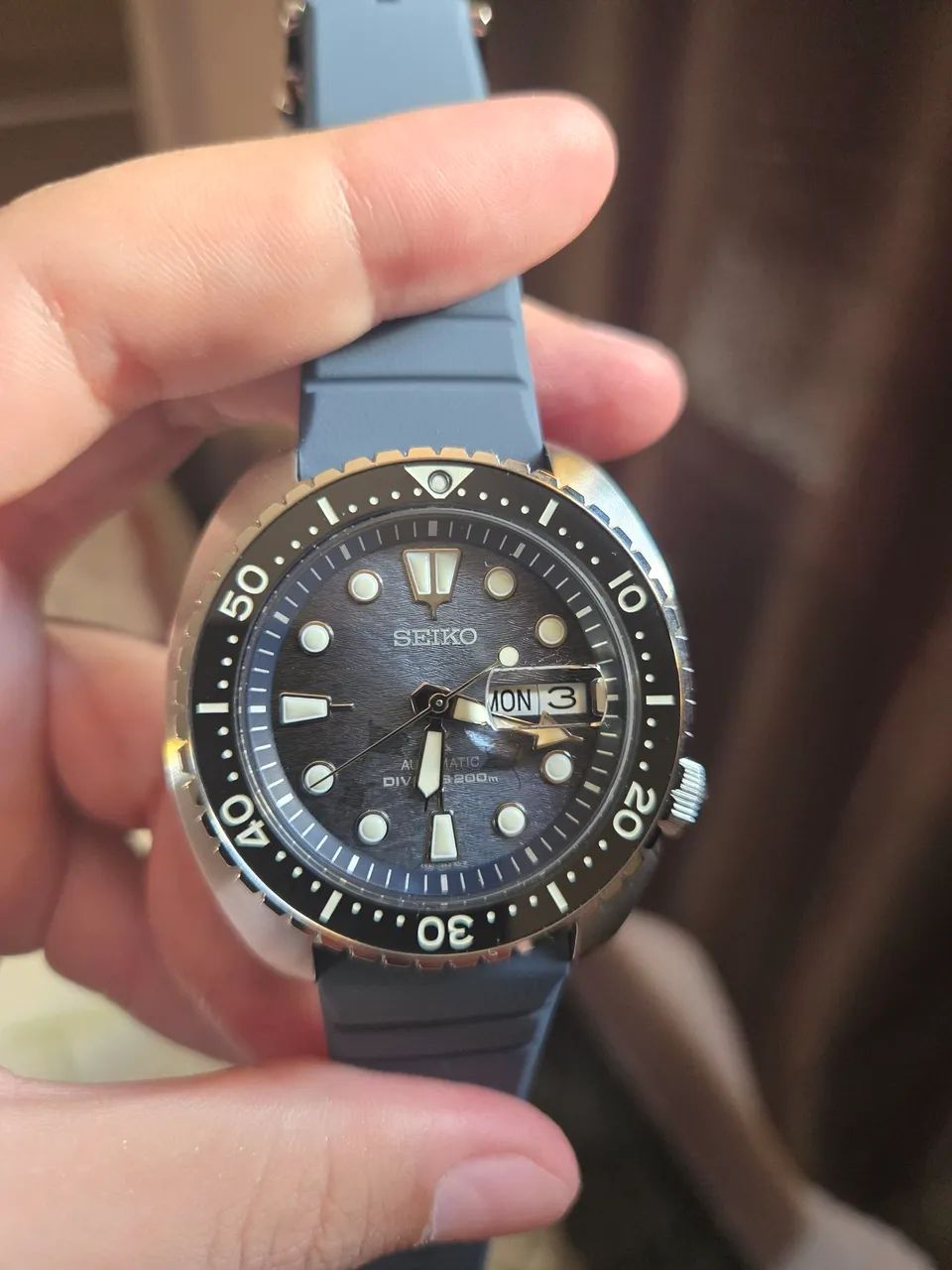 Relógio Seiko Prospex King Turtle Dark Manta Ray - Foto 2