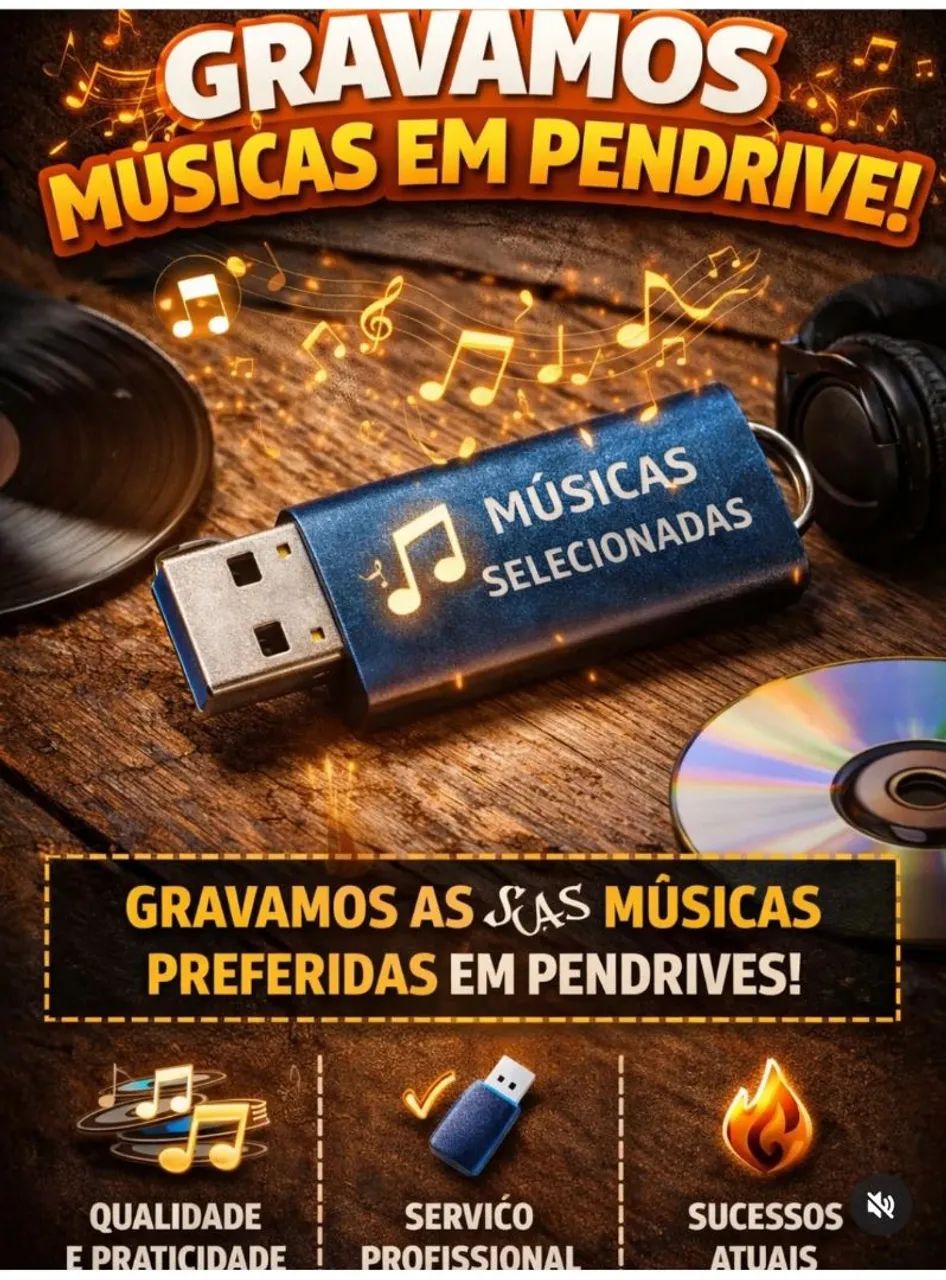 Gravamos pen-drive Músicais