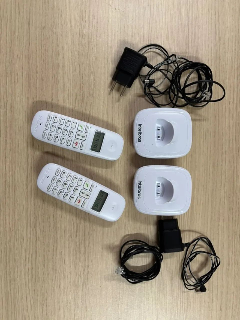 Kit com 2 telefones sem fio Intelbras TS 7510, funcionando normalmente e completos. - Foto 4