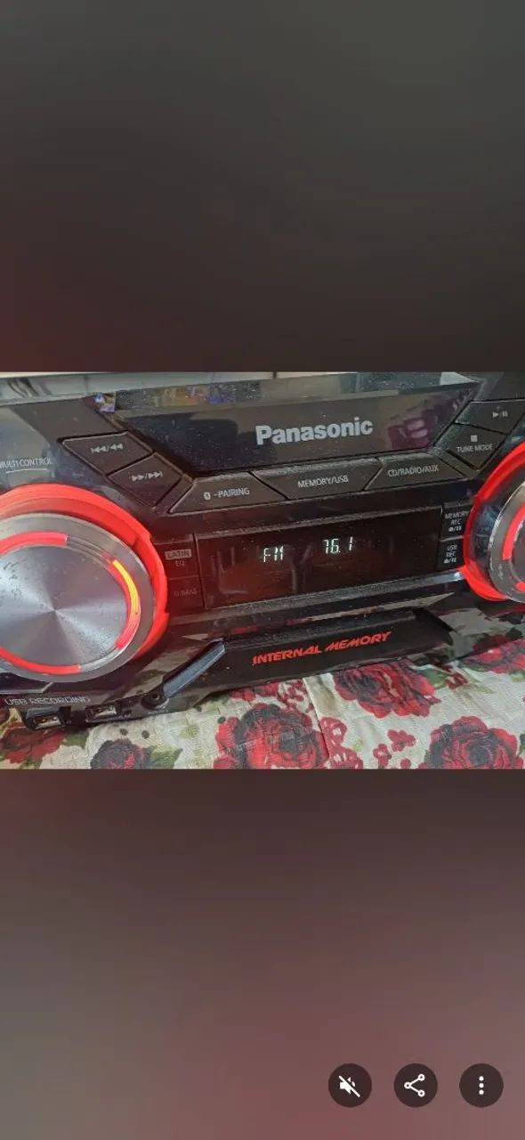 MINI SYSTEM PANASONIC 1800 WATTS DE POTÊNCIA RMS 
