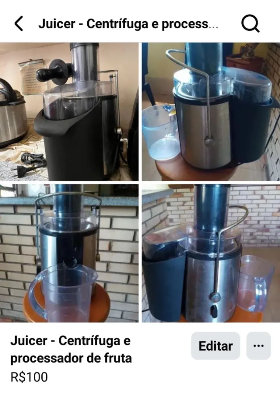 Juicer Centrífuga e Processador de Frutas 
