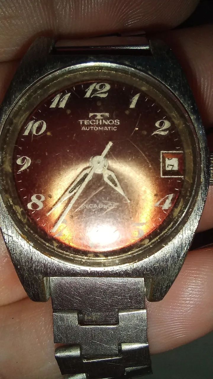 Relógio Technos Automatic Vintage - Incabloc - Swiss Made - Década de 70