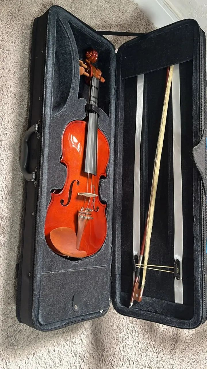 Violino 4/4 completo com estojo e arco - Foto 2
