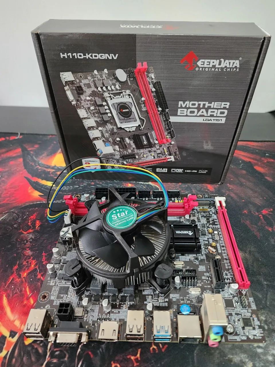 Kit i3 7G + Placa-Mãe Keepdata H110-KDGNV