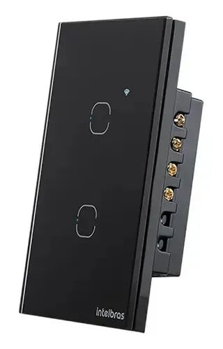 Interruptor Inteligente Wi-Fi Intelbras EWS 1002 Touch 2 Teclas - Foto 4