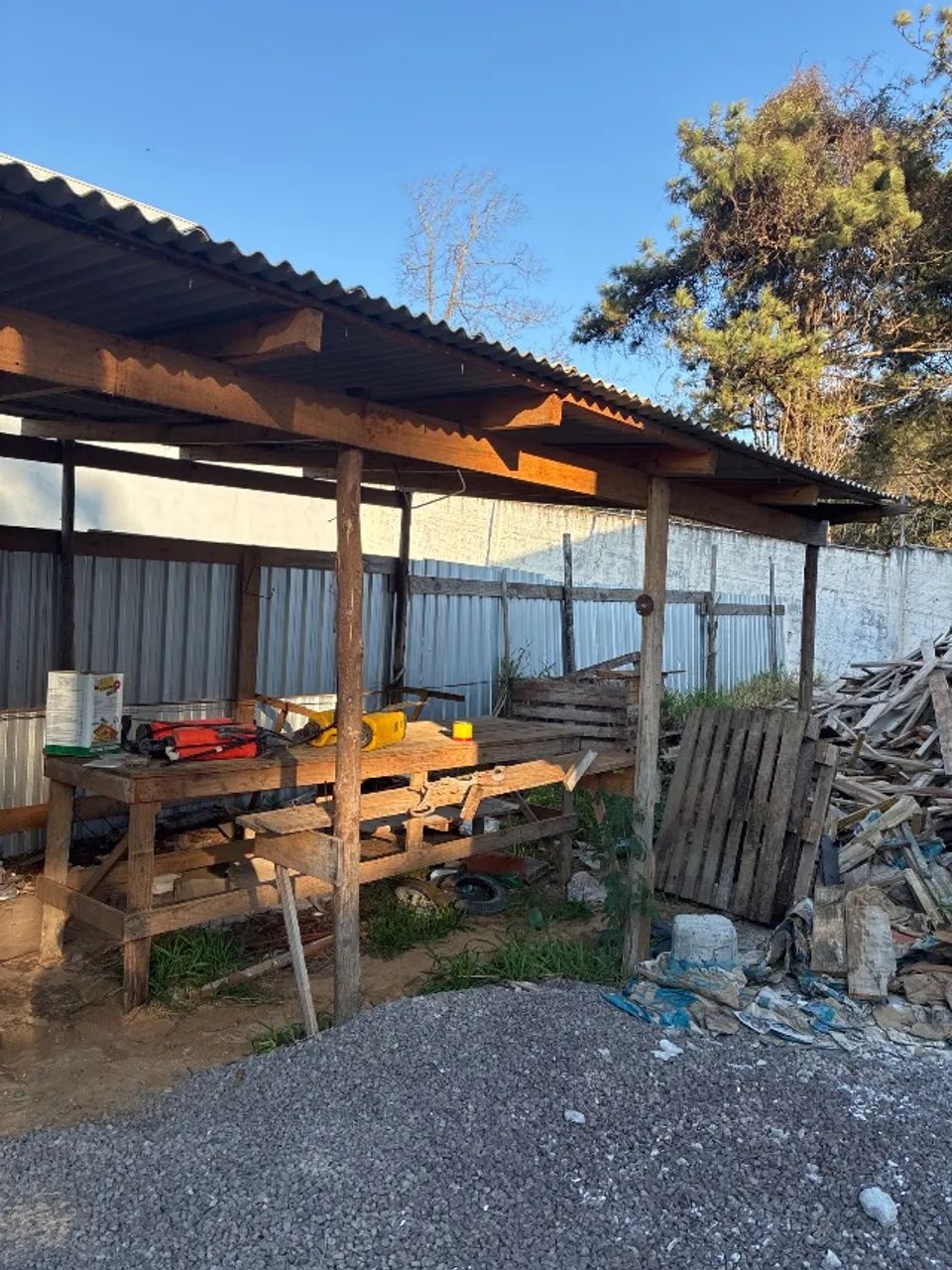 Estrutura canteiro obras