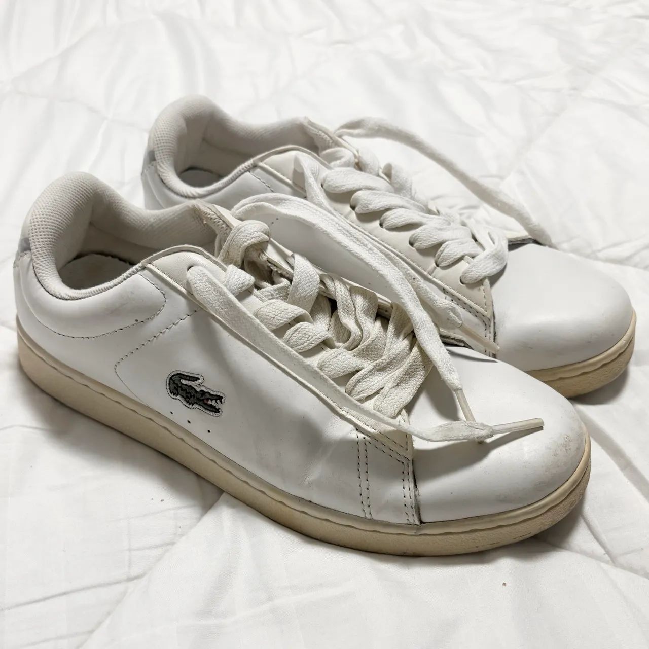 Tênis lacoste branco clássico 35 - Foto 4
