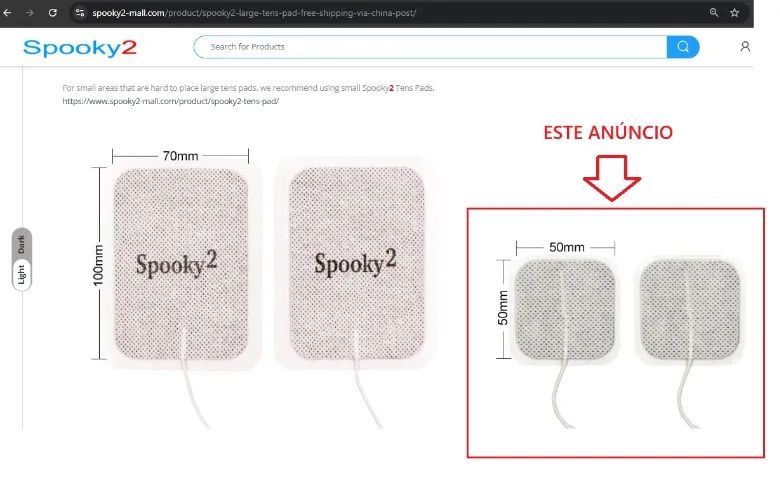 Eletrodos Tens Pad Autoadesivos E Reutilizáveis Spooky2 - pacote c/ 10 pares - Foto 2