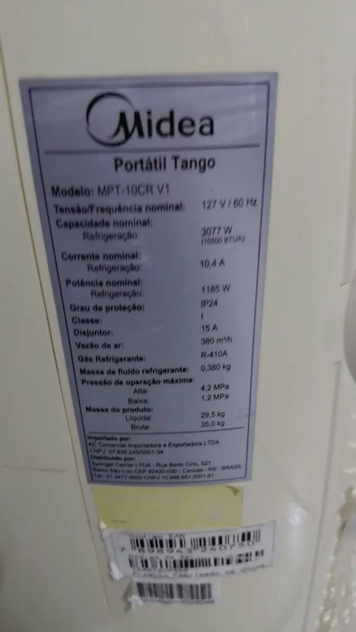 Ar condicionado portátil midea tango - Foto 2