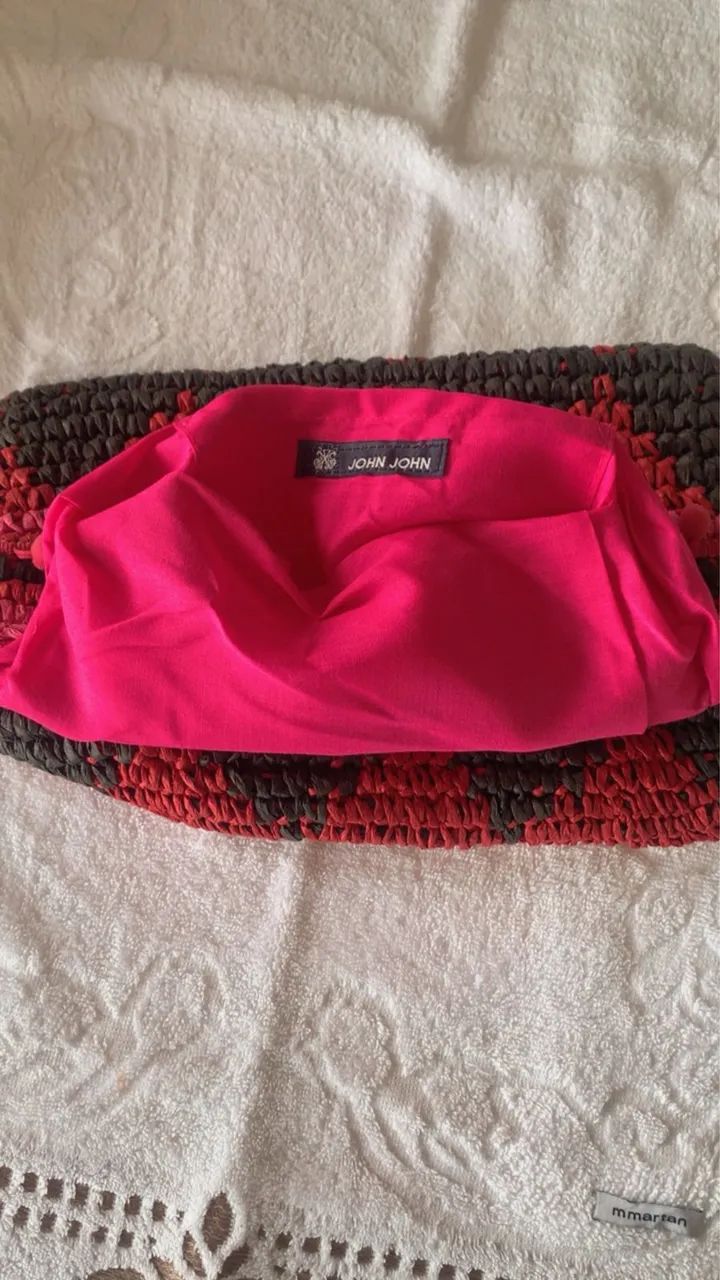 Bolsa de mão tricot Original John John  - Foto 2