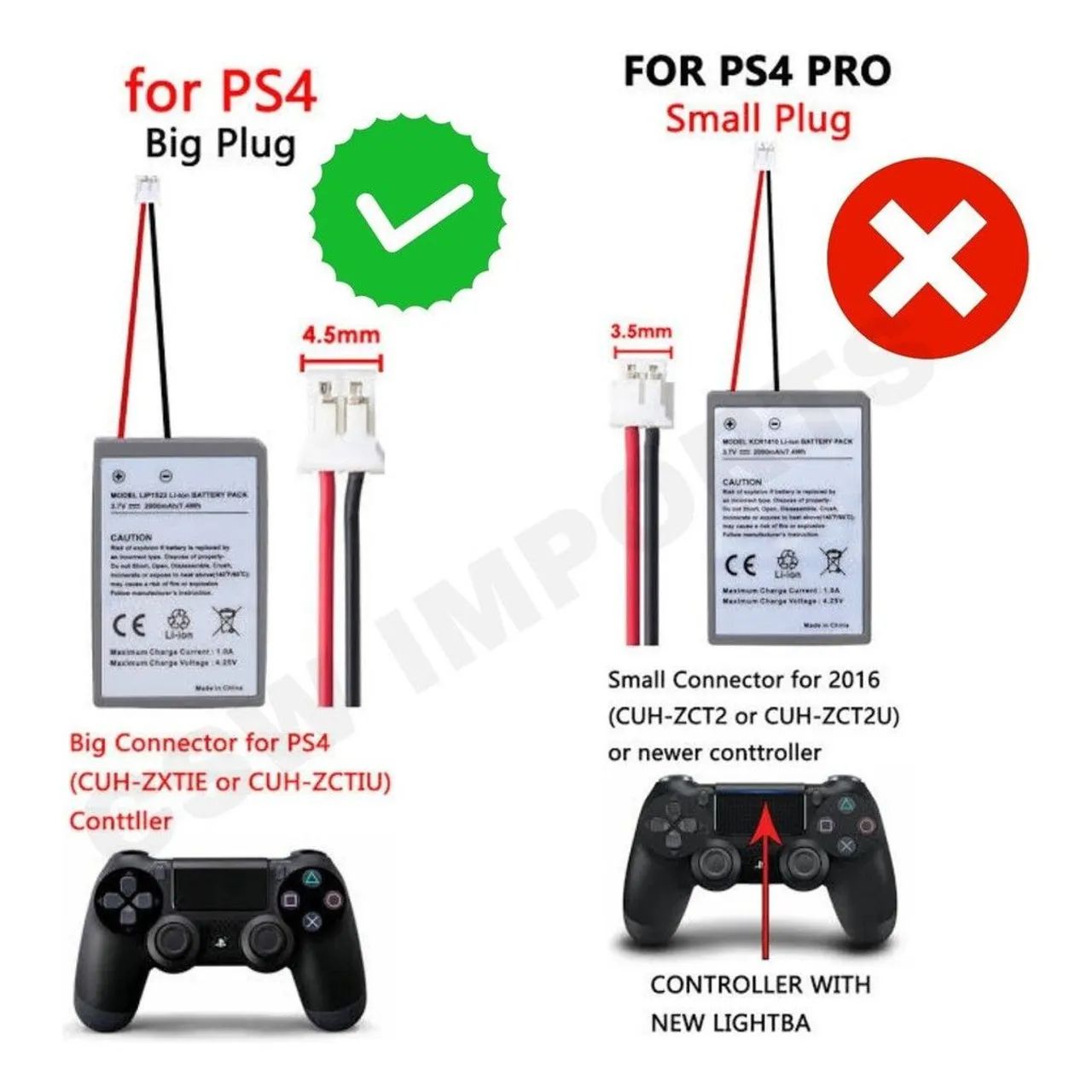 Bateria NOVA para controle PS4  - Foto 2