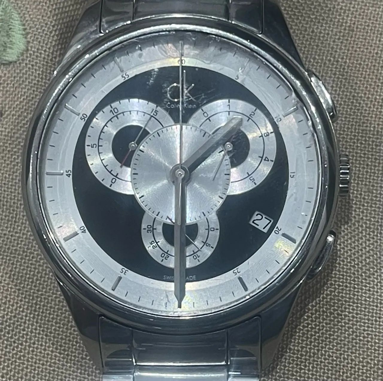 Calvin Klein Basic Chronograph K2A27185 WR50m Swiss Made - Foto 2
