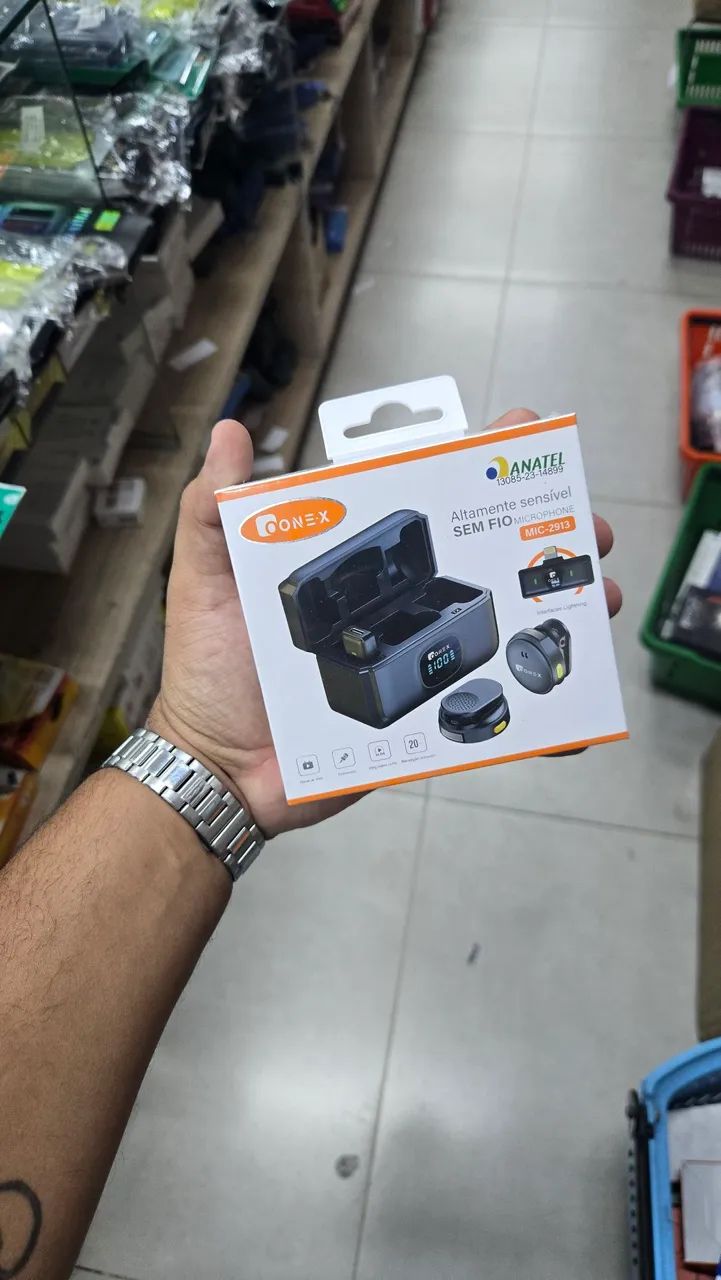 Microfone de lapela (diversos modelos) 